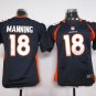Youth kids Broncos #18 Peyton Manning Stitched Jersey