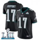 Youth Boy Eagles 17 Alshon Jeffery Black Super Bowl LII Game Stitched Jersey