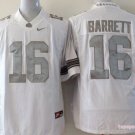 Youth Ohio State Buckeyes 16 J.T. Barrett College White Stitched Jersey
