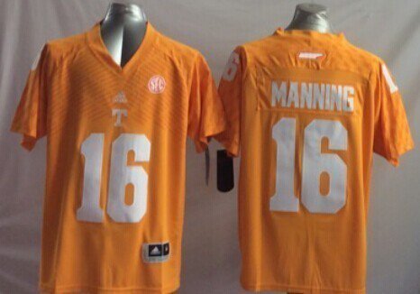 Youth Tennessee Volunteers 16 Peyton Manning Yellow College Stitched Jersey