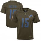 Youth Detroit Lions #15 Golden Tate Game Stitched Jersey