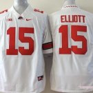 Youth Ohio State Buckeyes #15 Ezekiel Elliott White College Stitched Jersey