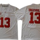 Youth Alabama Crimson Tides 13 Tagovailoa 2018 Championship White Stitched Jersey