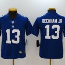 Youth kids Giants #13 Odell Beckham Jr blue Stitched Jersey