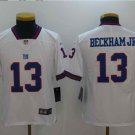 Youth kids Giants #13 Odell Beckham Jr white Stitched Jersey