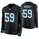 Carolina Panthers #59 Luke Kuechly Black Therma Long Sleeve Stitched Jersey