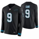Carolina Panthers #9 Graham Gano Black Therma Long Sleeve Stitched Jersey