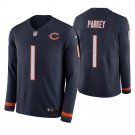 Chicago Bears #1 Cody Parkey Navy Therma Long Sleeve Stitched Jersey