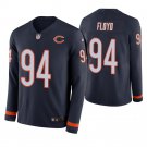 Chicago Bears #94 Leonard Floyd Navy Therma Long Sleeve Stitched Jersey
