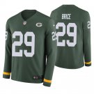 Green Bay Packers #29 Kentrell Brice Green Therma Long Sleeve Stitched Jersey