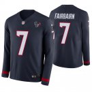 Houston Texans #7 Ka'imi Fairbairn Navy Therma Long Sleeve Stitched Jersey