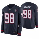 Houston Texans #98 DJ Reader Navy Therma Long Sleeve Stitched Jersey