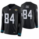 Jacksonville Jaguars #84 Keelan Cole Black Therma Long Sleeve Stitched Jersey