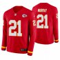 Kansas City Chiefs #21 Eric Murray Red Therma Long Sleeve Stitched Jersey