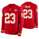 Kansas City Chiefs #23 Kendall Fuller Red Therma Long Sleeve Stitched Jersey