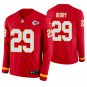 Kansas City Chiefs #29 Eric Berry Red Therma Long Sleeve Stitched Jersey