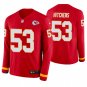 Kansas City Chiefs #53 Anthony Hitchens Red Therma Long Sleeve Stitched Jersey