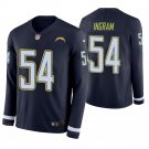 Los Angeles Chargers #54 Melvin Ingram Navy Therma Long Sleeve Stitched Jersey