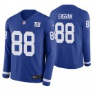 New York Giants #88 Evan Engram Royal Therma Long Sleeve Stitched Jersey