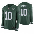 New York Jets #10 Jermaine Kearse Green Therma Long Sleeve Stitched Jersey