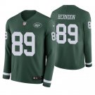 New York Jets #89 Chris Herndon Green Therma Long Sleeve Stitched Jersey