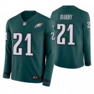 Philadelphia Eagles #21 Ronald Darby Green Therma Long Sleeve Stitched Jersey