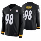 Pittsburgh Steelers #98 Vince Williams Black Therma Long Sleeve Stitched Jersey