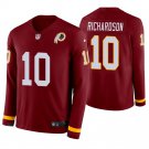 Washington Redskins #10 Paul Richardson Burgundy Therma Long Sleeve Stitched Jersey