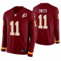 Washington Redskins #11 Alex Smith Burgundy Therma Long Sleeve Stitched Jersey
