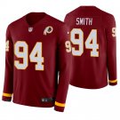 Washington Redskins #94 Preston Smith Burgundy Therma Long Sleeve Stitched Jersey