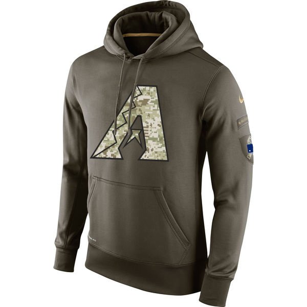 Arizona Diamondbacks Salute To Service Olive Hoodie
