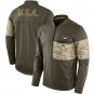 Atlanta Falcons Salute to Service Sideline Hybrid Half-Zip Pullover Jacket - Olive