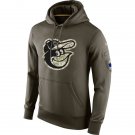 Baltimore Orioles Salute To Service Olive Hoodie