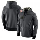 Carolina Panthers Salute to Service Therma Performance Hoodie - Anthracite