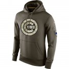 Chicago Cubs Salute To Service Olive Hoodie