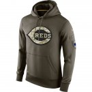 Cincinnati Reds Salute To Service Olive Hoodie