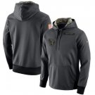 Houston Texans Salute to Service Therma Performance Hoodie - Anthracite