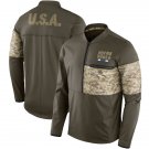 Indianapolis Colts Salute to Service Sideline Hybrid Half-Zip Pullover Jacket - Olive