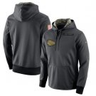 Kansas City Chiefs Salute to Service Therma Performance Hoodie - Anthracite