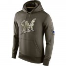 Milwaukee Brewers Salute To Service Olive Hoodie