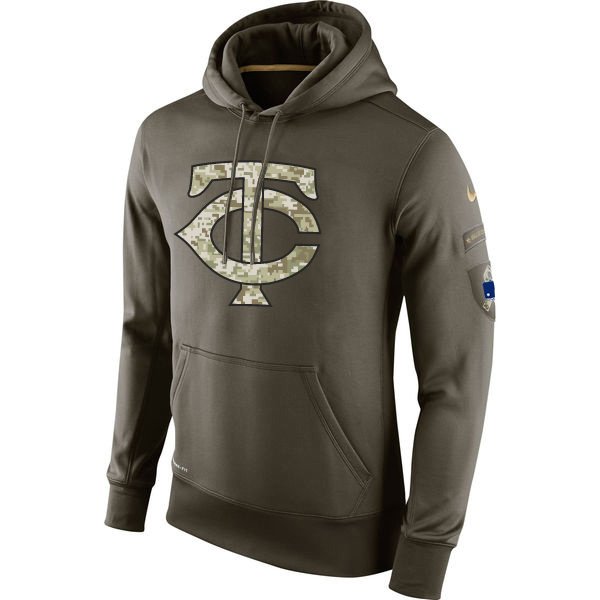 Minnesota Twins Salute To Service Olive Hoodie