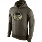 Men's Buffalo Sabres Olive Salute To Service Therma Performance Hoodie