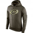 Men's Carolina Hurricanes Olive Salute To Service Therma Performance Hoodie