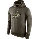 Men's Dallas Stars Olive Salute To Service Therma Performance Hoodie