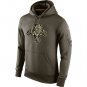 Men's Florida Panthers Olive Salute To Service Therma Performance Hoodie