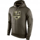 Men's Los Angeles Kings Olive Salute To Service Therma Performance Hoodie