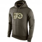 Men's Philadelphia Flyers Olive Salute To Service Therma Performance Hoodie
