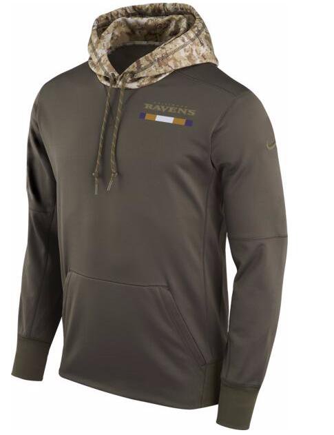 Men's Baltimore Ravens Salute to Service Therma-FIT Performance Hoodie