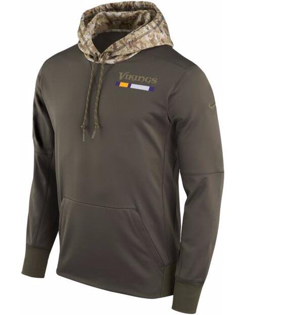 Men's Minnesota Vikings Salute to Service Therma-FIT Performance Hoodie