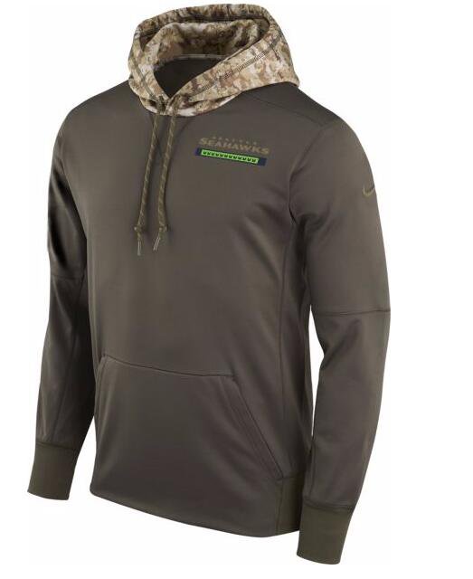 Men's Seattle Seahawks Salute to Service Therma-FIT Performance Hoodie